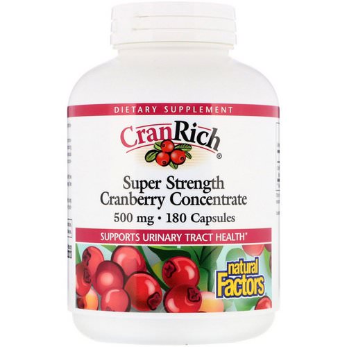 Natural Factors, CranRich, Super Strength, Cranberry Concentrate, 500 mg, 180 Capsules Review