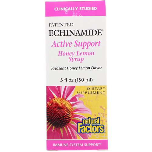 Natural Factors, Echinamide Active Support, Honey Lemon Syrup, 5 fl oz (150 ml) Review