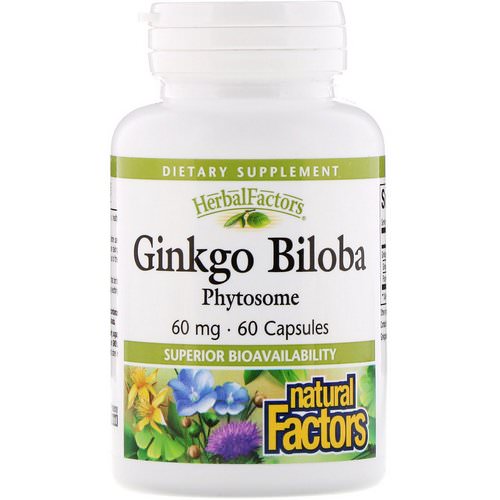 Natural Factors, Ginkgo Biloba, Phytosome, 60 mg, 60 Capsules Review