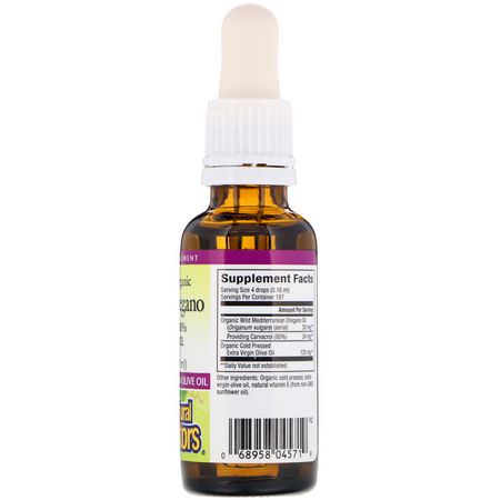 流感, 咳嗽: Natural Factors, Organic Oil of Oregano, 1 fl oz (30 ml)