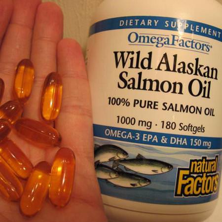 Natural Factors Salmon Oil - 鮭魚油, 歐米茄EPA DHA, 魚油, 補品