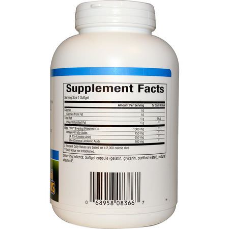 月見草油, 婦女的健康: Natural Factors, OmegaFactors, Ultra Prim, Evening Primrose Oil, 1000 mg, 240 Softgels