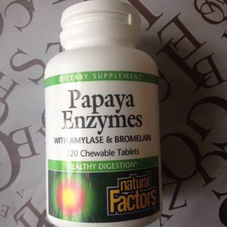 Natural Factors Papaya Digestive Enzyme Formulas