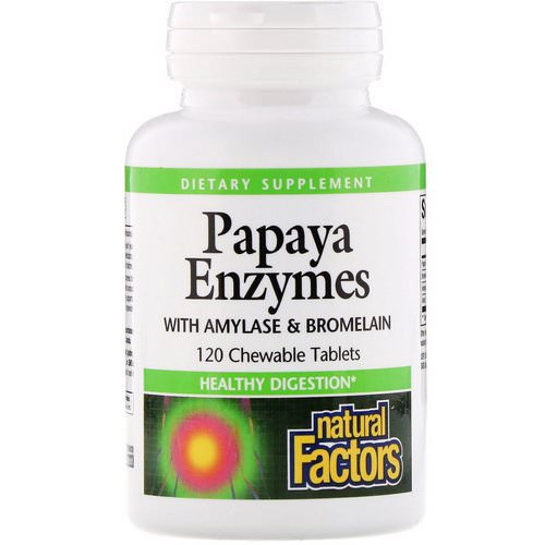Natural Factors, Papaya Enzymes with Amylase & Bromelain, 120 Chewable Tablets Review
