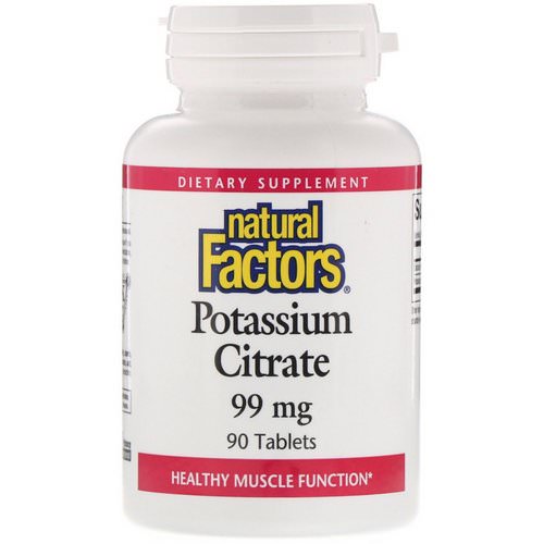 Natural Factors, Potassium Citrate, 99 mg, 90 Tablets Review