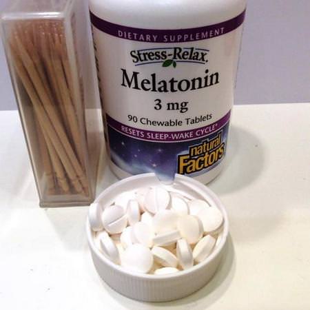 Natural Factors Melatonin - 褪黑激素, 睡眠, 補品