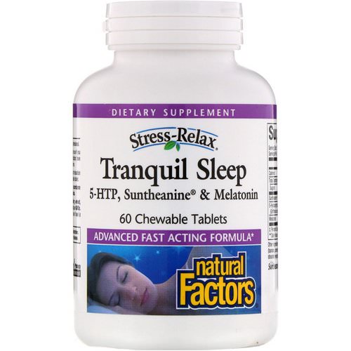 Natural Factors, Stress-Relax, Tranquil Sleep, 60 Chewable Tablets Review