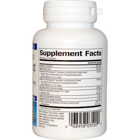 抗氧化劑, 抗氧化劑: Natural Factors, The Ultimate Antioxidant, With Alpha-Lipoic Acid and Lutein, 60 Capsules