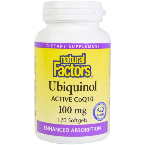 Natural Factors, Ubiquinol, QH Active CoQ10, 100 mg, 120 Softgels Review
