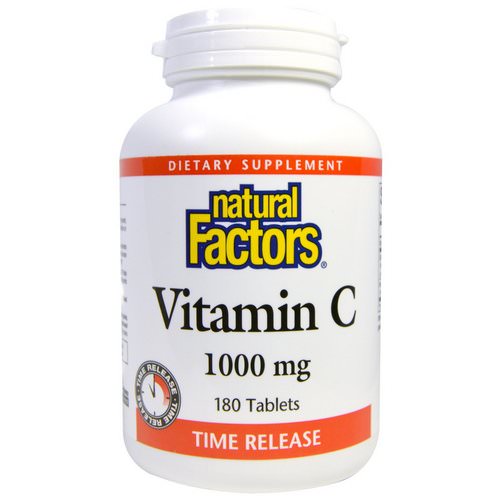 Natural Factors, Vitamin C, Time Release, 1000 mg, 180 Tablets Review