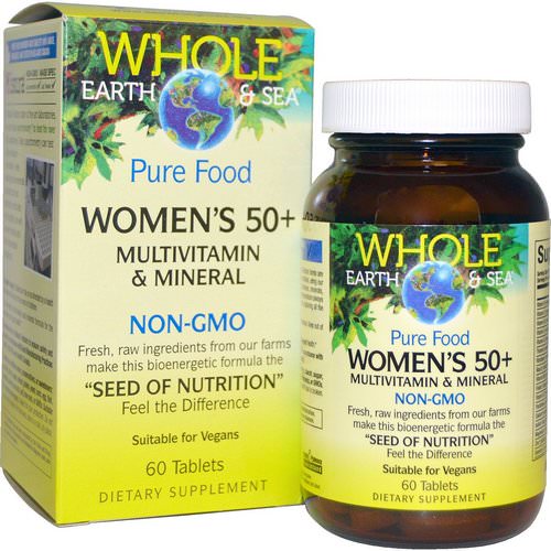 Natural Factors, Whole Earth & Sea, Women's 50+ Multivitamin & Mineral, 60 Tablets Review