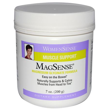 鎂, 礦物質: Natural Factors, WomenSense, MagSense, Magnesium Glycinate Formula, 7 oz (200 g)