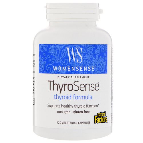 Natural Factors, WomenSense, ThyroSense, Thyroid Formula, 120 Vegetarian Capsules Review