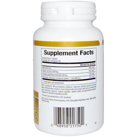 蛋白水解酶, 消化: Natural Factors, Zymactive, Double Strength, 90 Enteric Coated Tablets