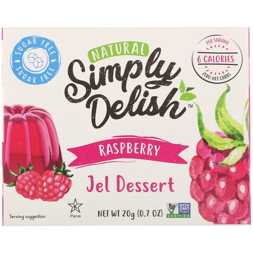 Natural Simply Delish, Natural Jel Dessert, Raspberry, 0.7 oz (20 g) Review