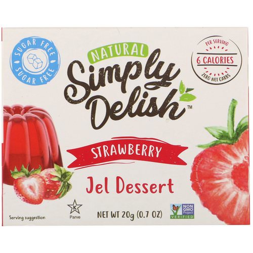 Natural Simply Delish, Natural Jel Dessert, Strawberry, 0.7 oz (20 g) Review