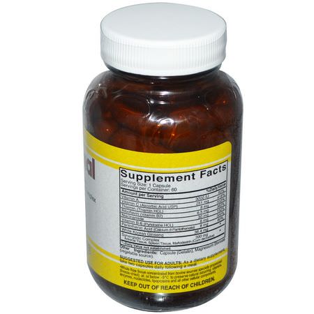 能量補充劑: Natural Sources, Raw Adrenal, 60 Capsules
