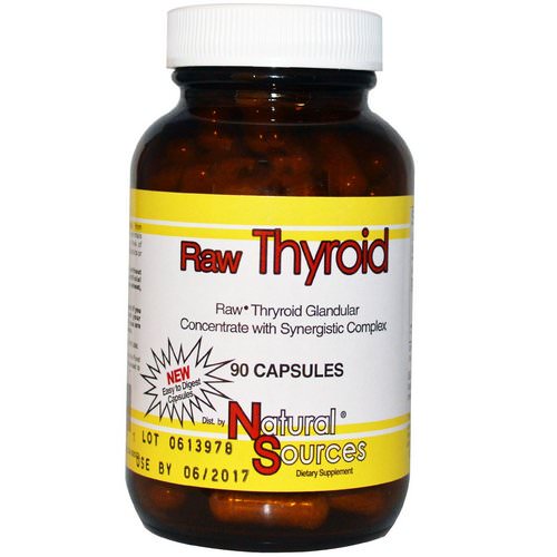Natural Sources, Raw Thyroid, 90 Capsules Review
