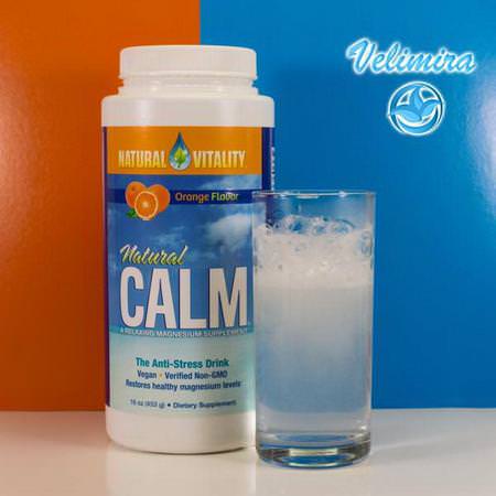 Natural Vitality Magnesium Calm Formulas - 鎮靜, 鎂, 礦物質, 補品