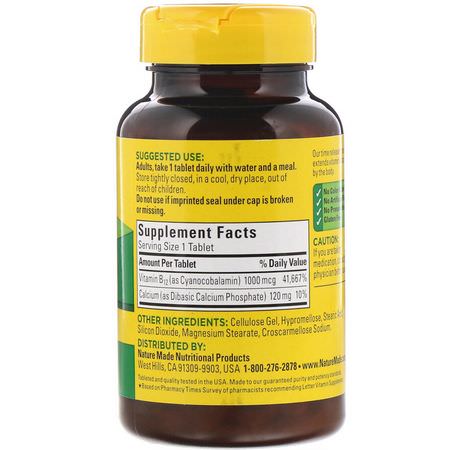 : Nature Made, Vitamin B12, Time Release, 1000 mcg, 160 Tablets
