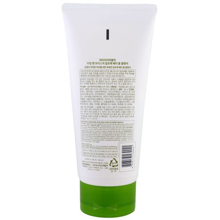 清潔劑, 洗面奶: Nature Republic, Aloe Vera, Soothing & Moisture Aloe Vera Foam Cleanser, 5.07 fl oz (150 ml)