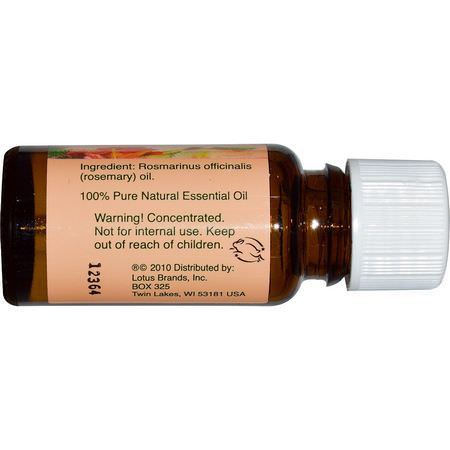 迷迭香油, 清潔: Nature's Alchemy, Essential Oil, Rosemary, 0.5 oz (15 ml)