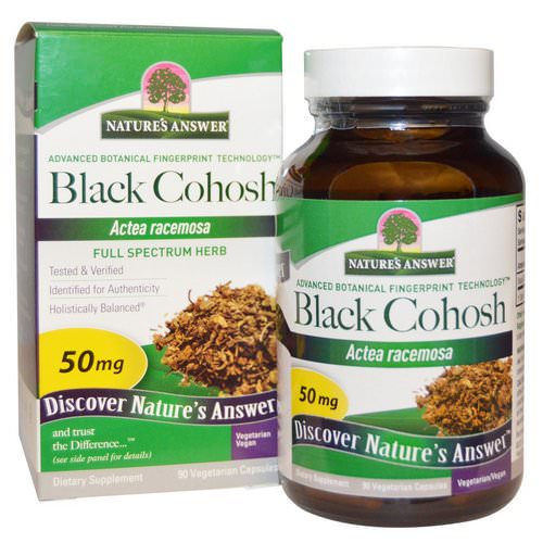 Nature's Answer, Black Cohosh, Full Spectrum Herb, 50 mg, 90 Vegetarian Capsules Review