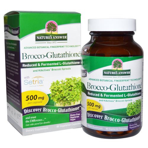 Nature's Answer, Brocco-Glutathione, 500 mg, 60 Vegetarian Capsules Review