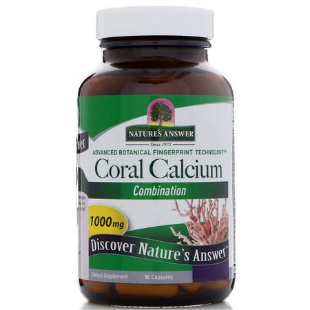Nature's Answer Calcium Formulas Coral Calcium - 珊瑚鈣, 礦物質, 補品