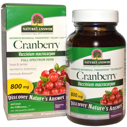 Nature's Answer, Cranberry, 800 mg, 90 Vegetarian Capsules Review