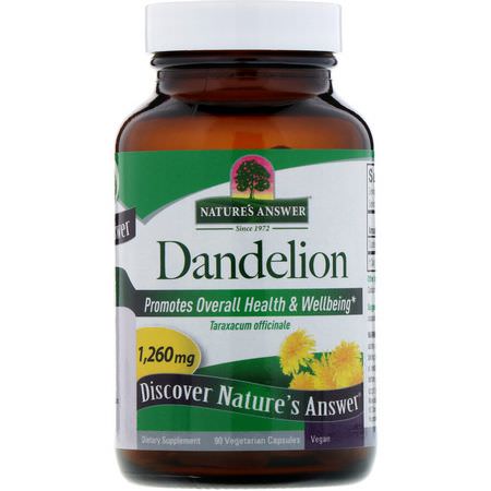 Nature's Answer Dandelion Root - 蒲公英根, 順勢療法, 草藥