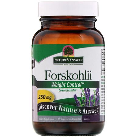 Nature's Answer Forskolin Forskohlii - Forskolin Forskohlii, 體重, 飲食, 補品