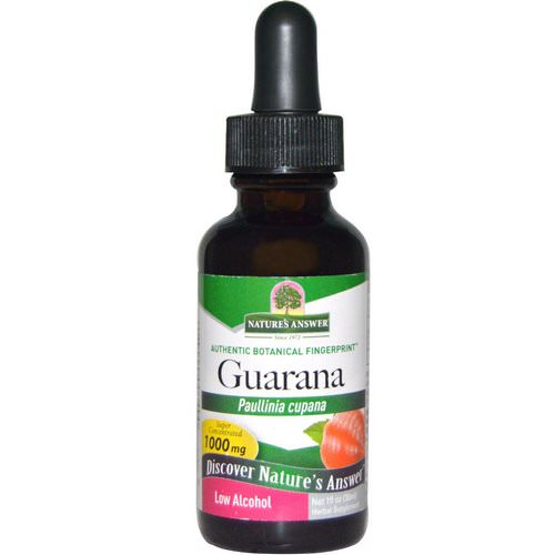 Nature's Answer, Guarana, Paullinia Cupana, 1,000 mg, 1 fl oz (30 ml) Review