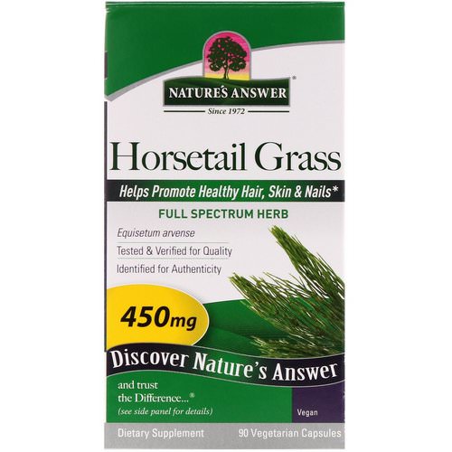 Nature's Answer, Horsetail Grass, 450 mg, 90 Vegetarian Capsules Review