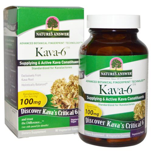 Nature's Answer, Kava-6, 90 Vegetarian Capsules Review