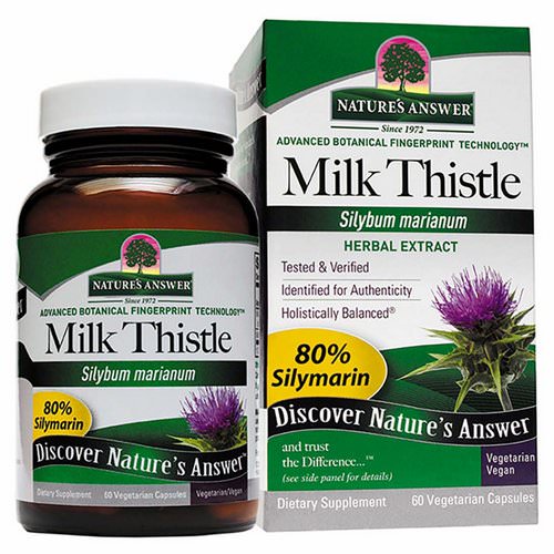 Nature's Answer, Milk Thistle, Seed Standardized Extract, 60 Vegetarian Capsules Review