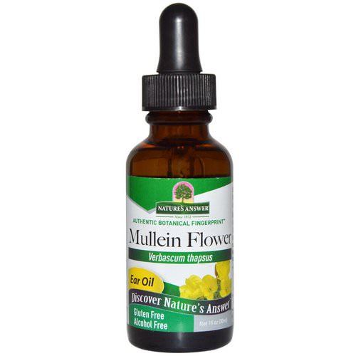 Nature's Answer, Mullein Flower, Ear Oil, Alcohol Free, 1 fl oz (30 ml) Review