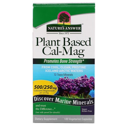 Nature's Answer, Plant Based Cal-Mag, 500/250 mg, 120 Vegetarian Capsules Review