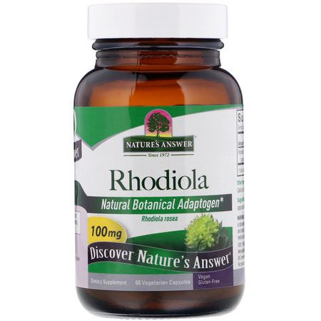 Nature's Answer Rhodiola - Rhodiola, 順勢療法, 草藥