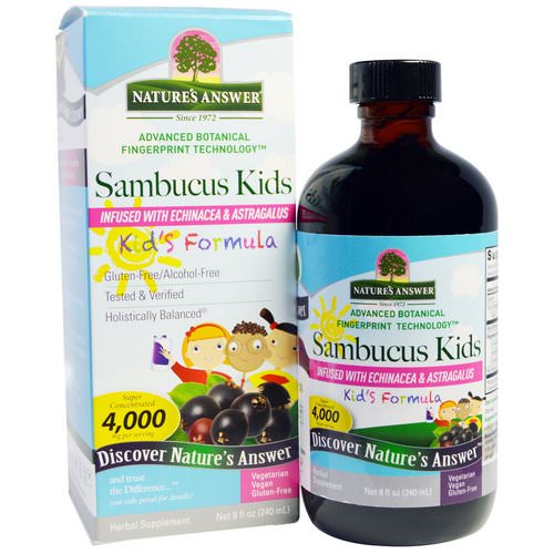 Nature's Answer, Sambucus Kid's Formula, 4,000 mg, 8 fl oz (240 ml)) Review