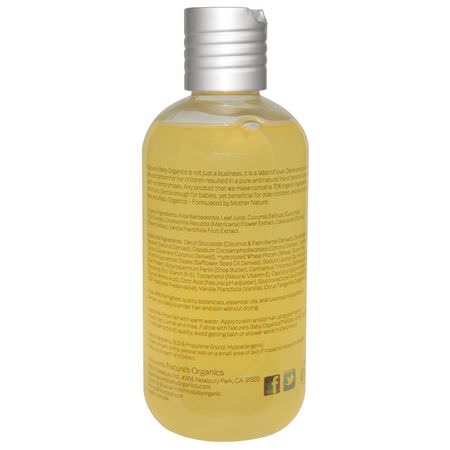 沐浴露, 嬰兒沐浴露: Nature's Baby Organics, Shampoo & Body Wash, Vanilla Tangerine, 8 oz (236.5 ml)