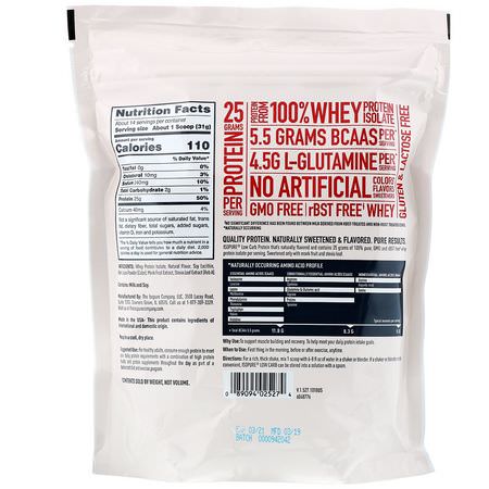 乳清蛋白, 運動營養: Nature's Best, IsoPure, Low Carb Protein Powder, Strawberry, 1 lb (454 g)