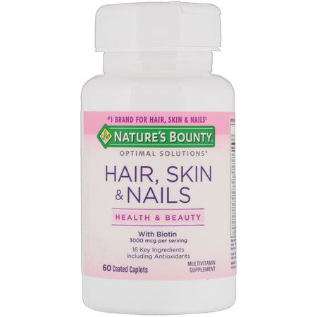 Nature's Bounty Hair Skin Nails Formulas - 指甲, 皮膚, 頭髮, 補品