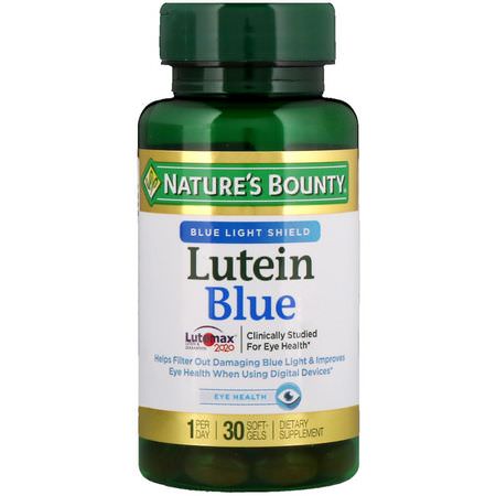 Nature's Bounty Lutein Zeaxanthin - 玉米黃質, 葉黃素, 鼻子, 耳朵