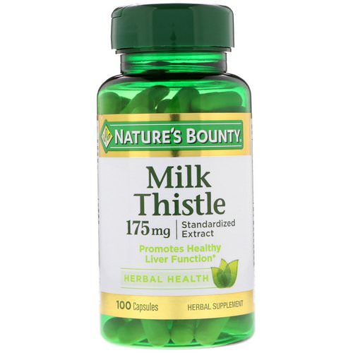 Nature's Bounty, Milk Thistle, 175 mg, 100 Capsules Review