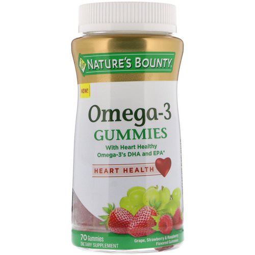 Nature's Bounty, Omega-3 Gummies, Grape, Strawberry & Raspberry Flavored, 70 Gummies Review
