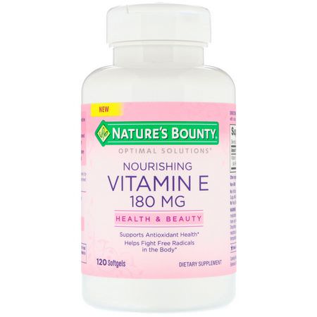 Nature's Bounty Vitamin E - 維生素E, 維生素, 補品
