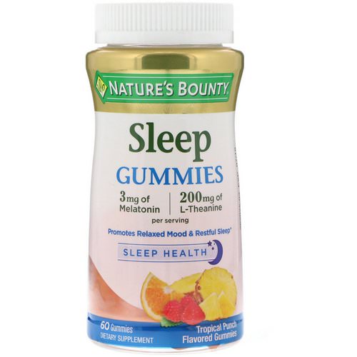 Nature's Bounty, Sleep Gummies, Tropical Punch Flavored, 60 Gummies Review