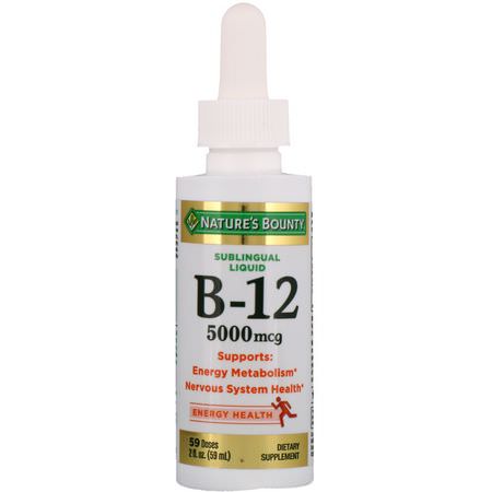 Nature's Bounty B12 - B12, 維生素B, 維生素, 補品