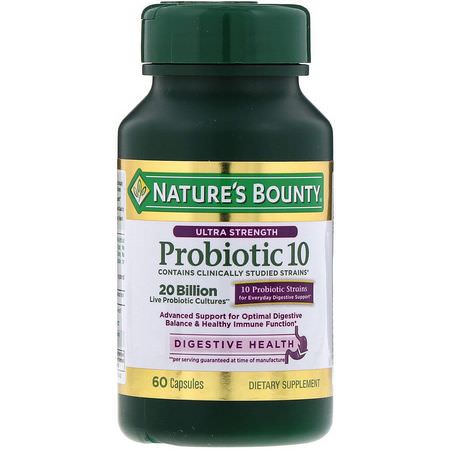 Nature's Bounty Probiotic Formulas - 益生菌, 消化, 補品